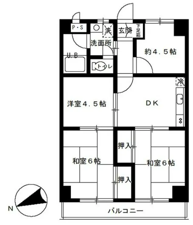 タマリスク馬橋 3階階 間取り