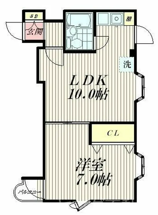 ストーン山王 4階階 間取り