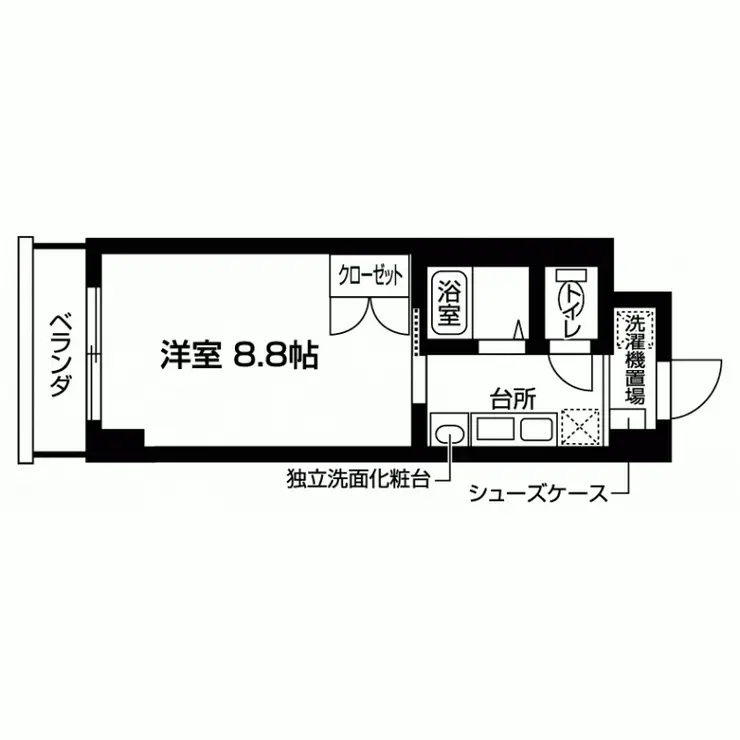 ヴァントゥール本厚木 8階階 間取り