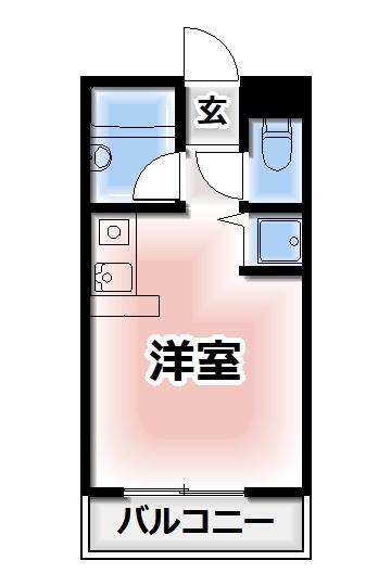 ソフィビル(ワンルーム/3階)の間取り写真