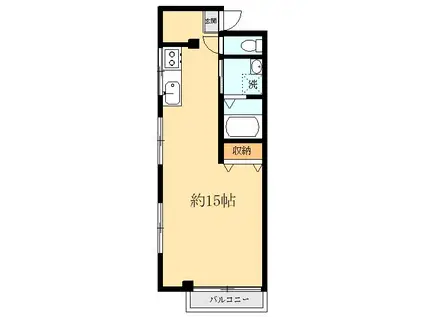 キヨタマンション(ワンルーム/2階)の間取り写真