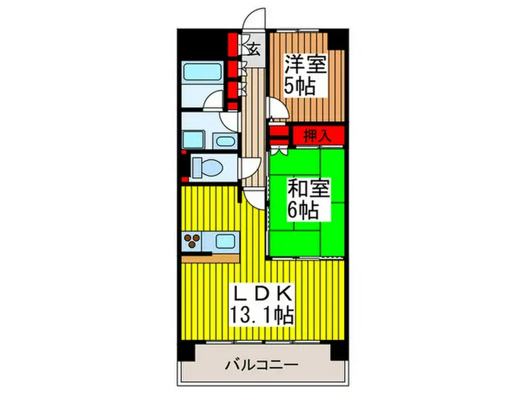 プリムベール南浦和 4階階 間取り