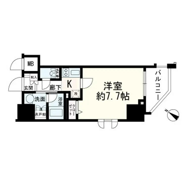 ZOOM川崎Second 7階階 間取り