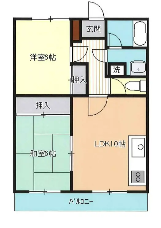 サンシャインヴィラ I 2階階 間取り