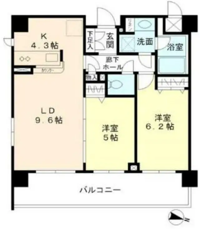 プレミアコンフォート高井戸 2階階 間取り