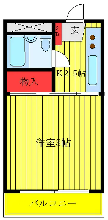シンハイム蕨 2階階 間取り
