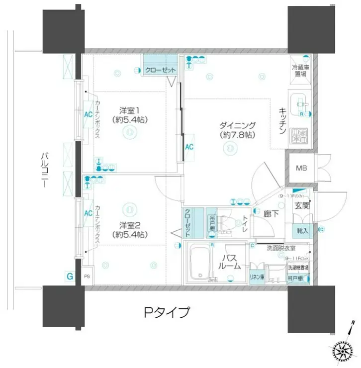 フェニックス板橋大山 11階階 間取り
