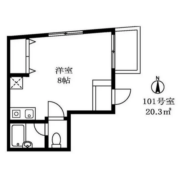 マンション里 1階階 間取り
