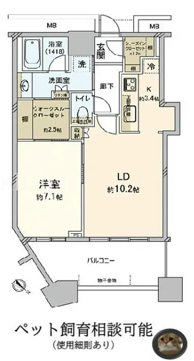 芝浦アイランドケープタワー 19階階 間取り