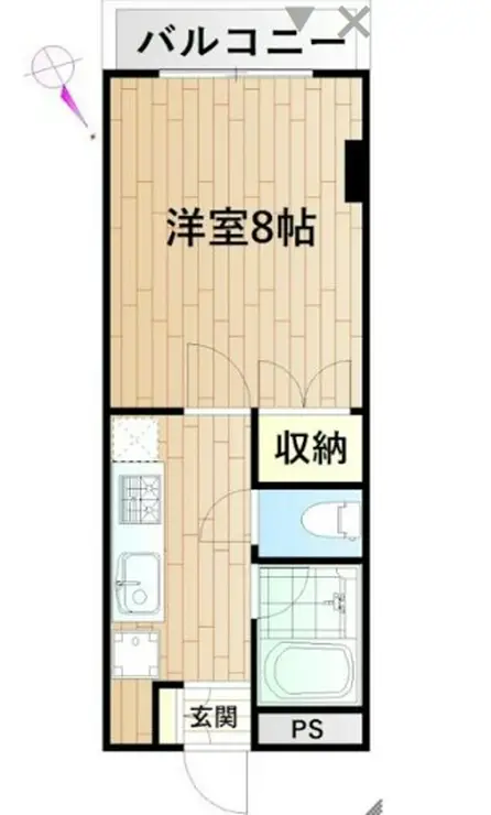 グリア・モトスミ 3階階 間取り