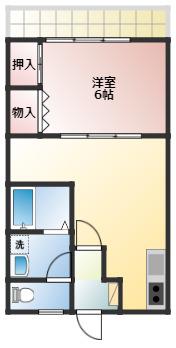 セイシェルハイム11(1LDK/1階)の間取り写真