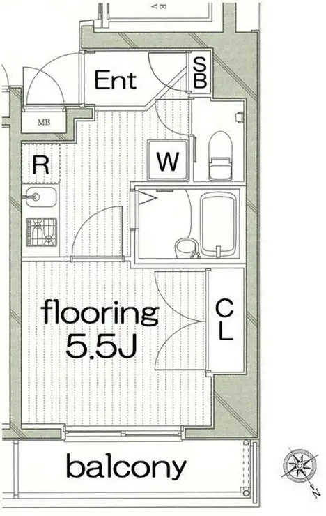 グランヴァン東池袋II 5階階 間取り