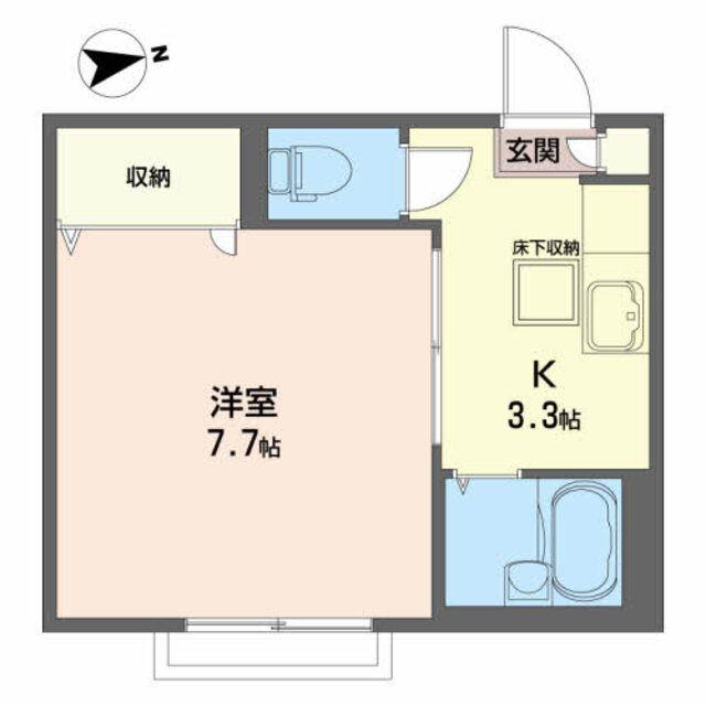 マーメゾンA(1K/1階)の間取り写真