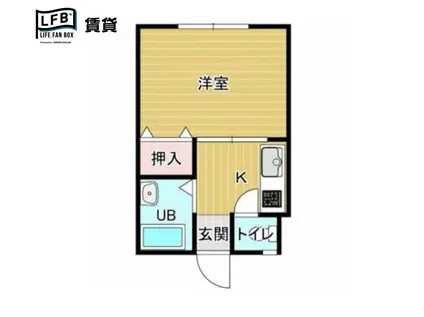 メディハイツ桂(1K/2階)の間取り写真