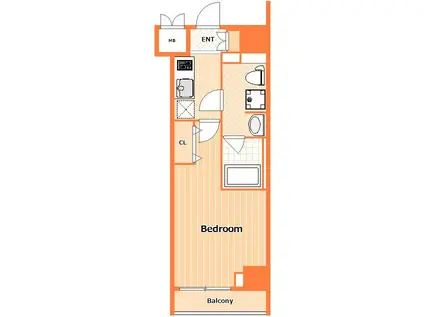 ベルシード横濱ウエストII(1K/5階)の間取り写真