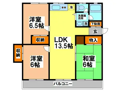 JENA井の頭(3LDK/2階)の間取り写真