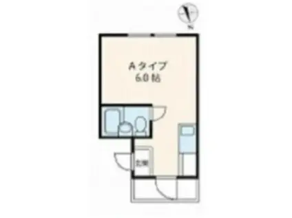 フレグランス八王子(ワンルーム/5階)の間取り写真