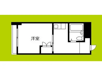 トーエー玉造第2ビル(1K/3階)の間取り写真