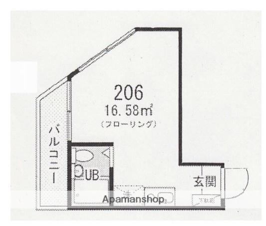 キングヒルズ弘明寺(ワンルーム/2階)の間取り写真