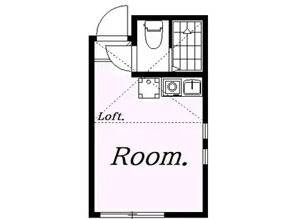 ユナイト新子安ルクセンブルク(ワンルーム/1階)の間取り写真