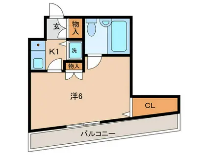メルシー上池台 516(1K/5階)の間取り写真