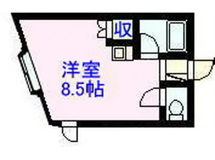 ランド・キューブIV(1K/2階)の間取り写真