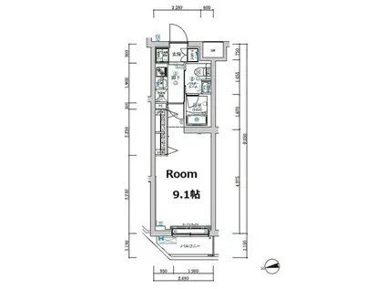 RELUXIA中野鷺宮(1K/7階)の間取り写真