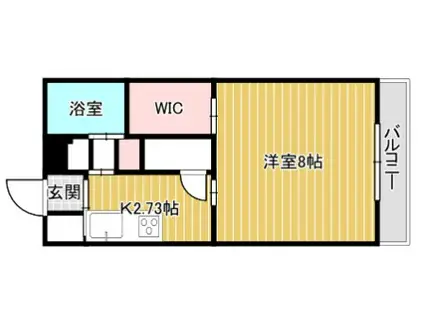 アイビー21(1K/1階)の間取り写真