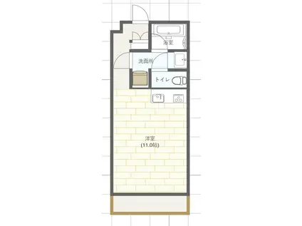 ダイヤモンドマンション(ワンルーム/4階)の間取り写真