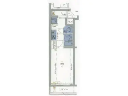 ジェノヴィアヒルズ西馬込ヴェルデ(1K/2階)の間取り写真