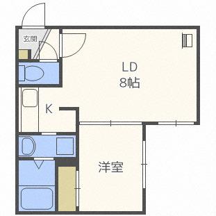 アーバンクラスタ元町II(1LDK/2階)の間取り写真