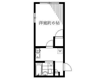 アートプラザ(1K/1階)の間取り写真