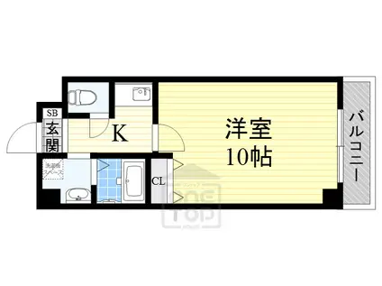 グランディール小林Ⅱ(1K/1階)の間取り写真