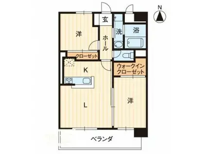 アルファレガロ高松駅前(2LDK/7階)の間取り写真