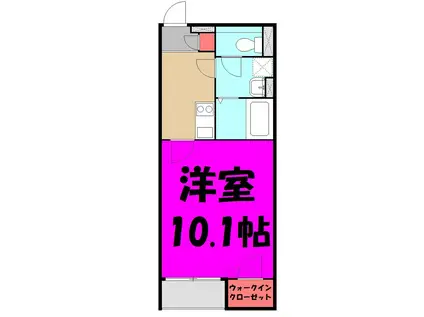 M アルカンシェル(1K/2階)の間取り写真