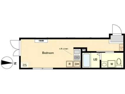 HW.HILLS御嶽山(ワンルーム/4階)の間取り写真