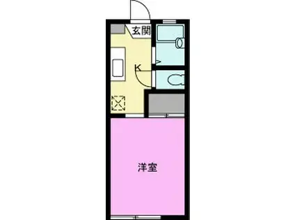 SBL-1(1K/2階)の間取り写真
