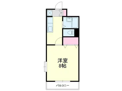 ATELIER(1K/2階)の間取り写真