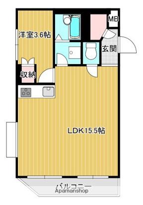 リージェントコーポ(2DK/2階)の間取り写真