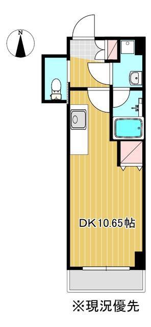 アクシア八芳(1DK/6階)の間取り写真