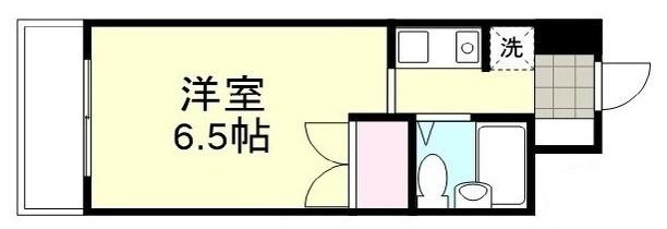 アルカディア倉敷(1K/5階)の間取り写真