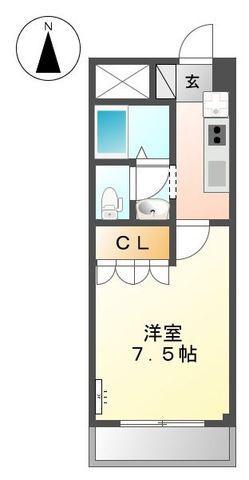 小田急小田原線 鶴巻温泉駅 徒歩2分 3階建 築20年(1K/2階)の間取り写真