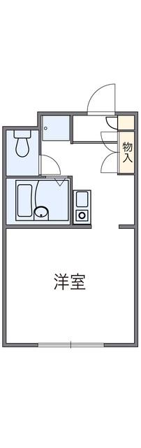 レオパレスシェル都(1K/3階)の間取り写真
