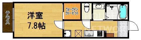 シャーメゾン日暮(1K/1階)の間取り写真