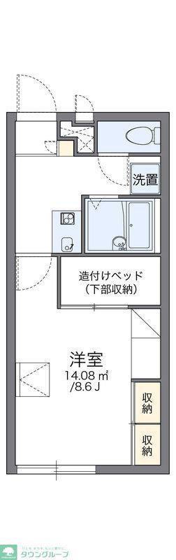 レオパレスケルンたかさき(1K/2階)の間取り写真