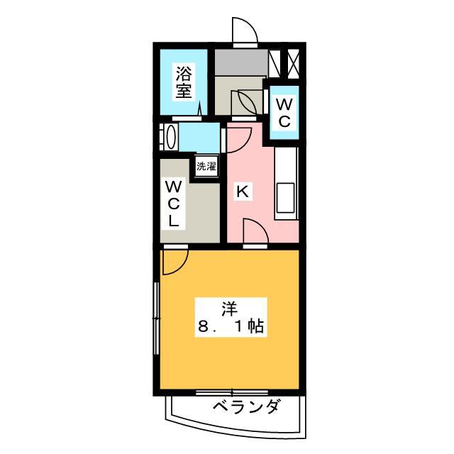 VIA LATTEA(1K/3階)の間取り写真