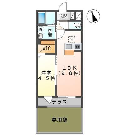 ＪＲ内房線 巌根駅 徒歩20分 2階建 築4年(1LDK/1階)の間取り写真