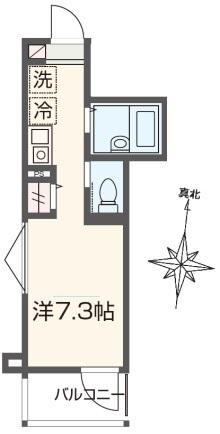 MELDIA大宮北A(ワンルーム/2階)の間取り写真