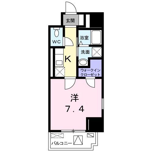 サンフォレスト(1K/3階)の間取り写真