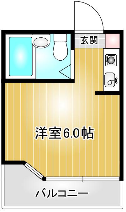 プレスイン一番町(ワンルーム/5階)の間取り写真
